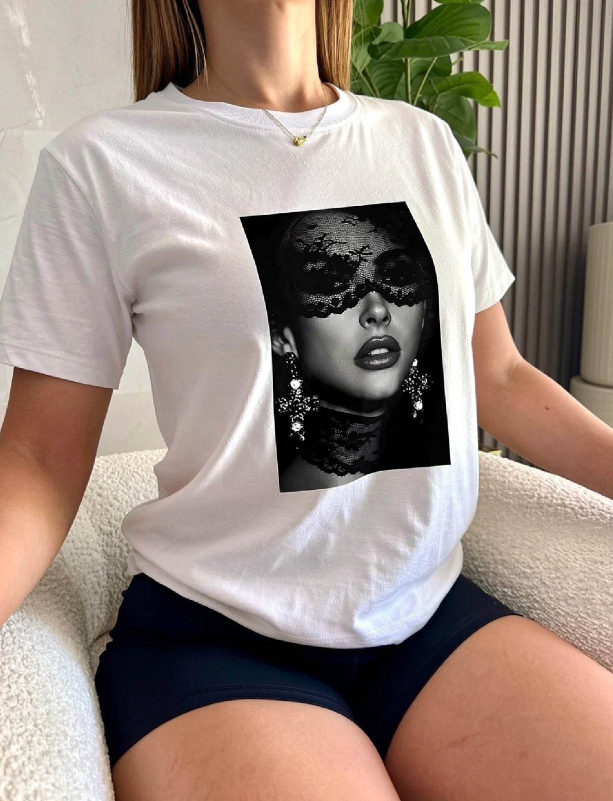 Remera Chica Antifaz Algodón - Imagen 3