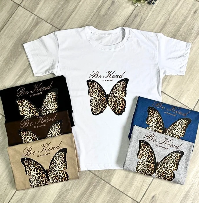 Remera Mariposa Print Algodón