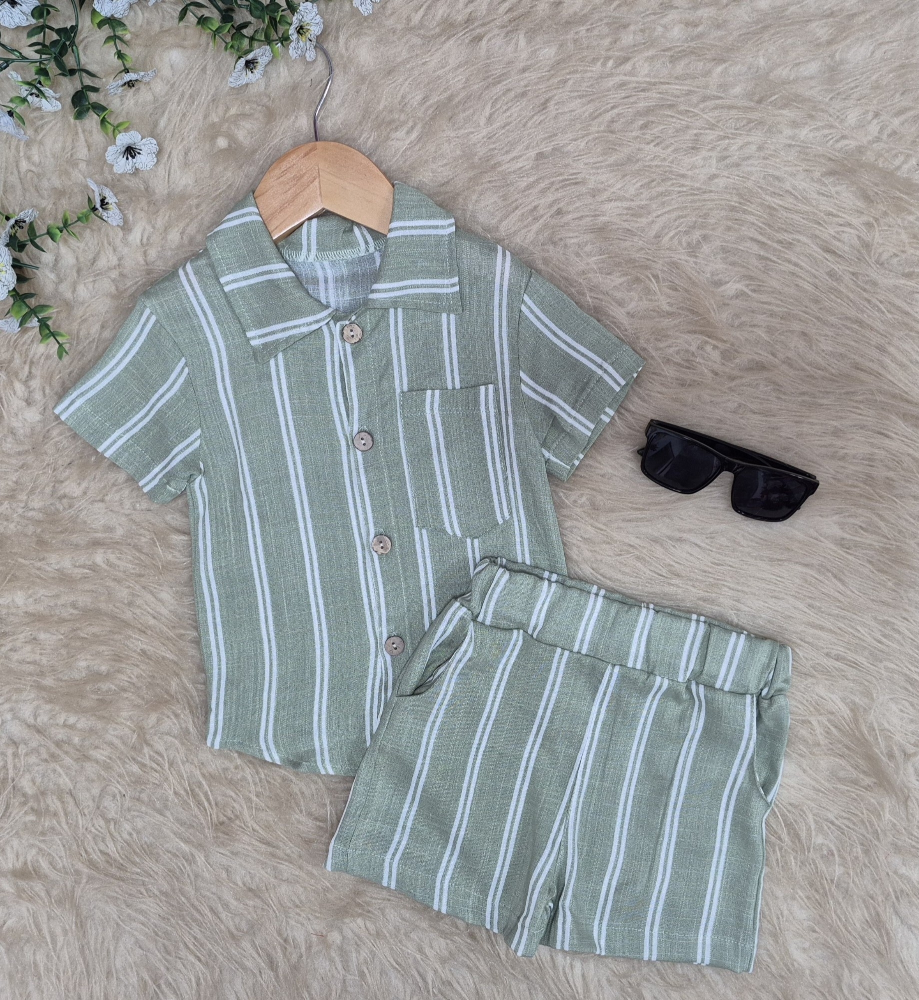 Conjunto  Lian Camisa y Short  Lino con Spandex - Imagen 4