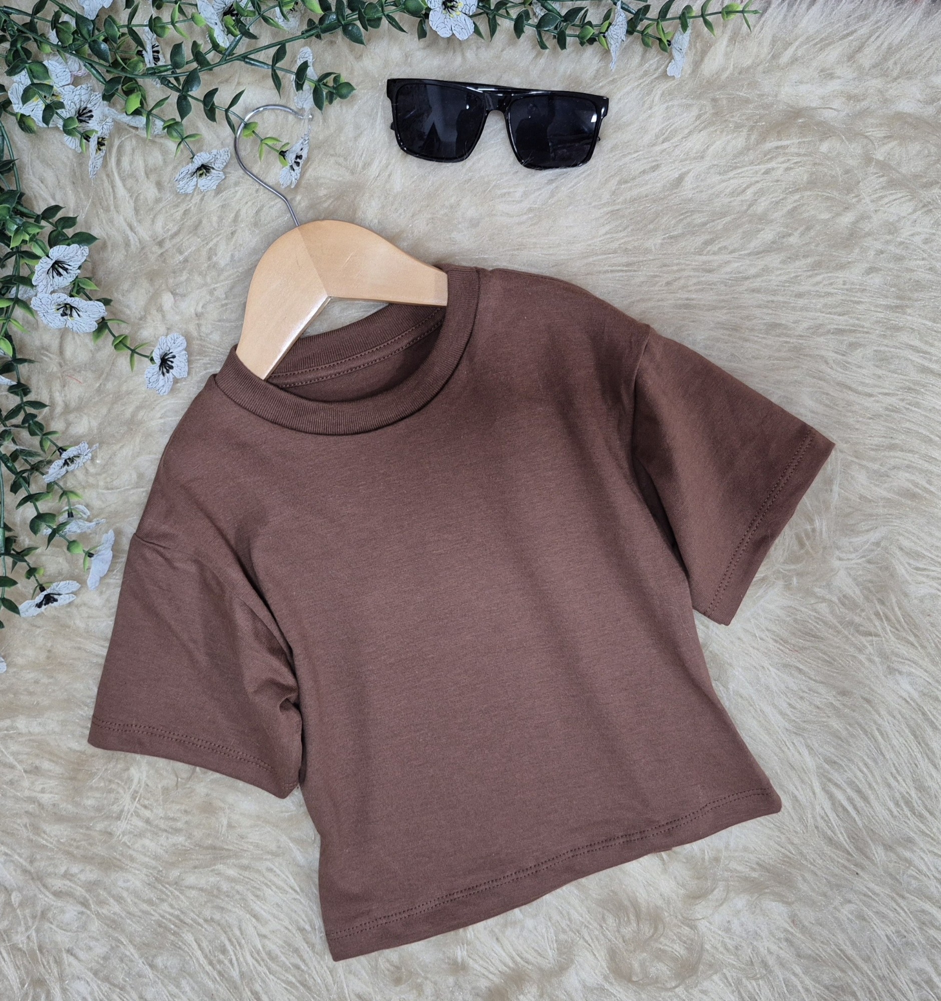 Remera Bebé  Oversize Liso Algodon Peinado - Imagen 2