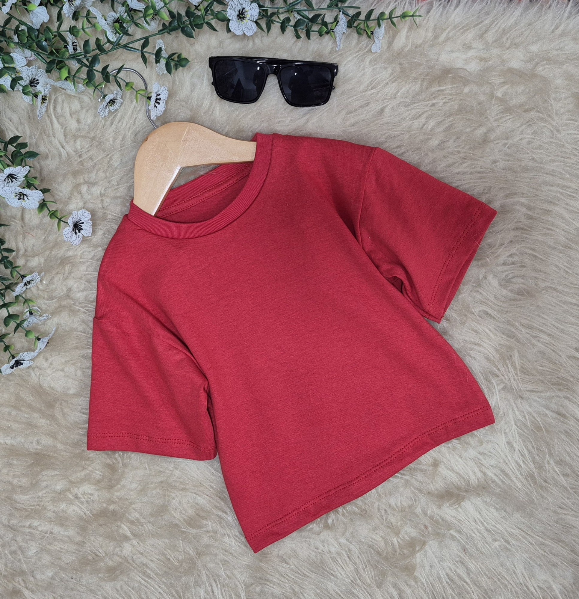Remera Bebé  Oversize Liso Algodon Peinado - Imagen 4