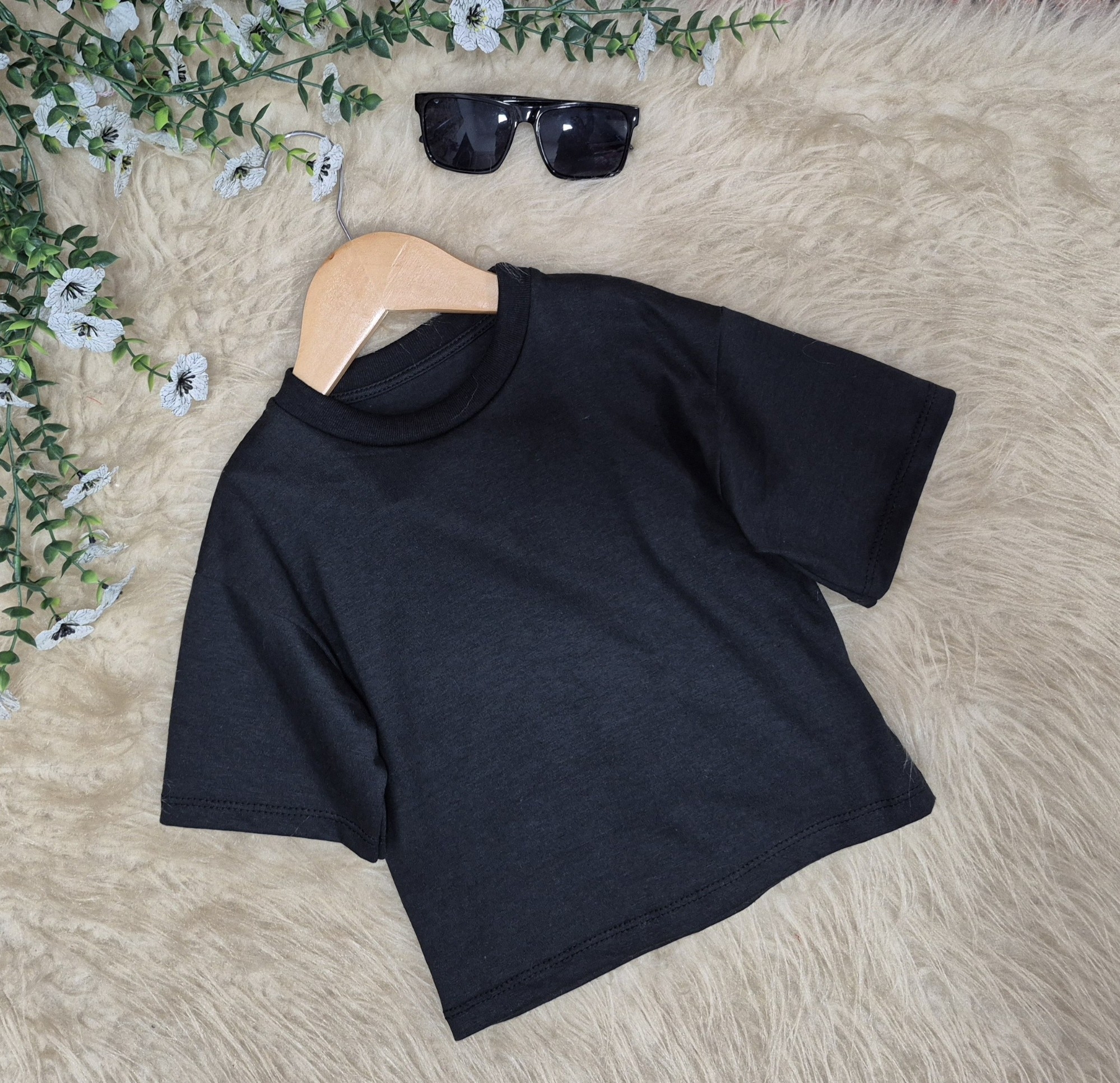Remera Bebé  Oversize Liso Algodon Peinado - Imagen 5