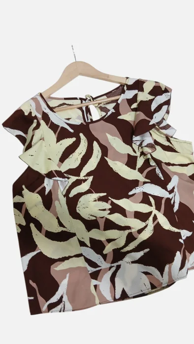 Blusa Fibrana Poplin Estampada Talle Único