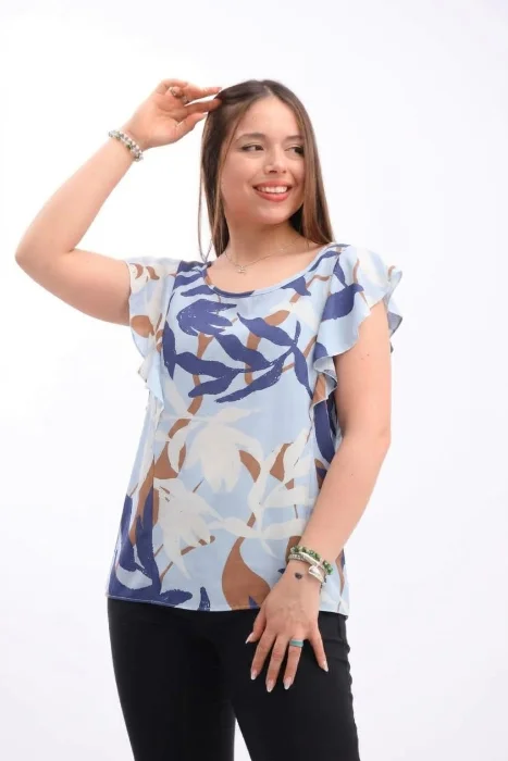 Blusa Fibrana Poplin Estampada Talle Único