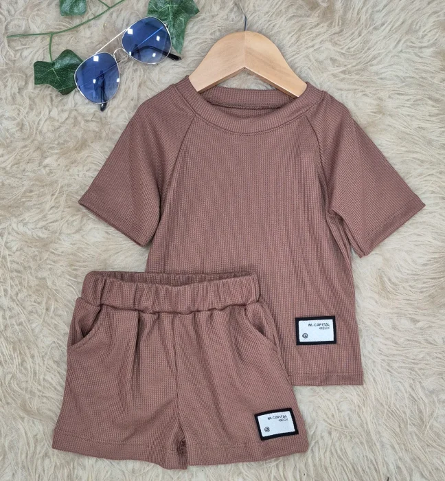 Conjunto  Leo Wafle  Liso Solo Surtidos