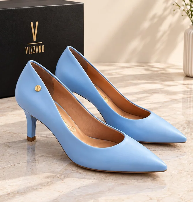 Zapato Stiletto Vizzano Celeste