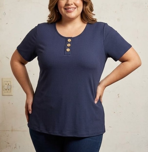 Remeras de Morley Viscosa con Botones - Imagen 3