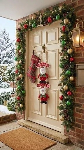 Adorno Navideño Muñecos Colgante Cascabeles Feliz Navidad - Imagen 2