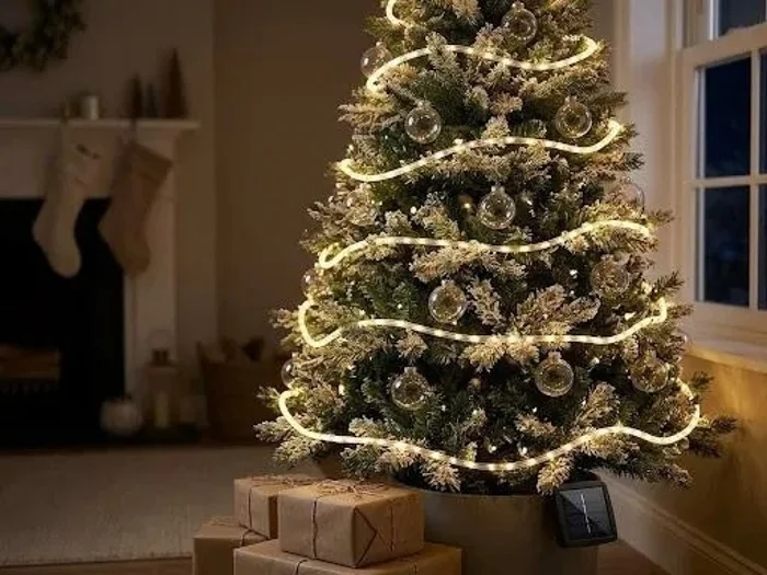 Rollo Luces Led Navidad Decoracion 10m Cable Transparente