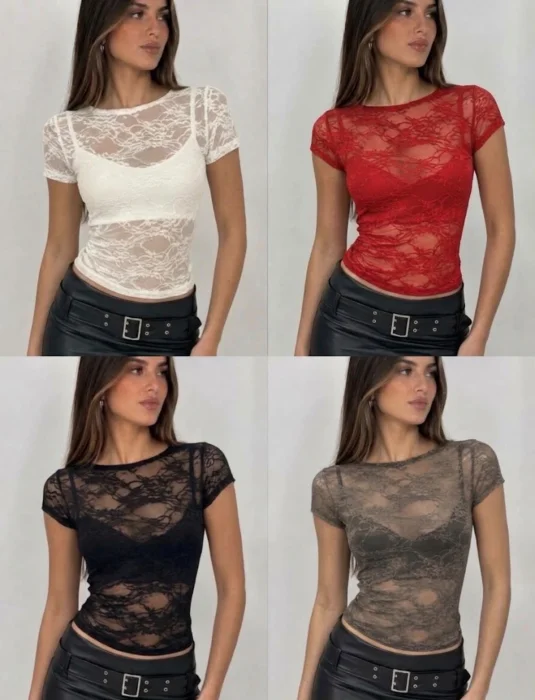Remera Encaje