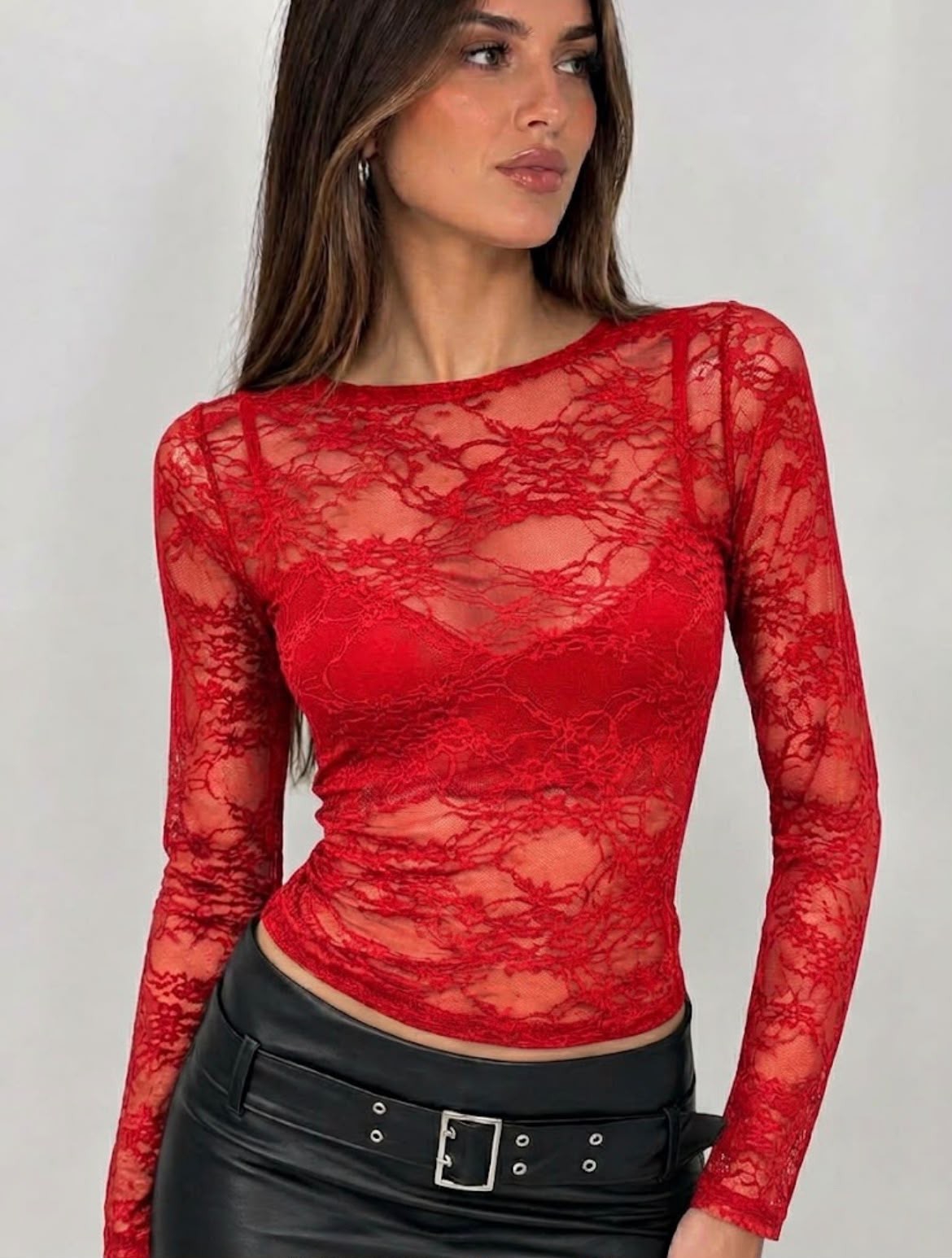 Remera Encaje Manga Larga - Imagen 3
