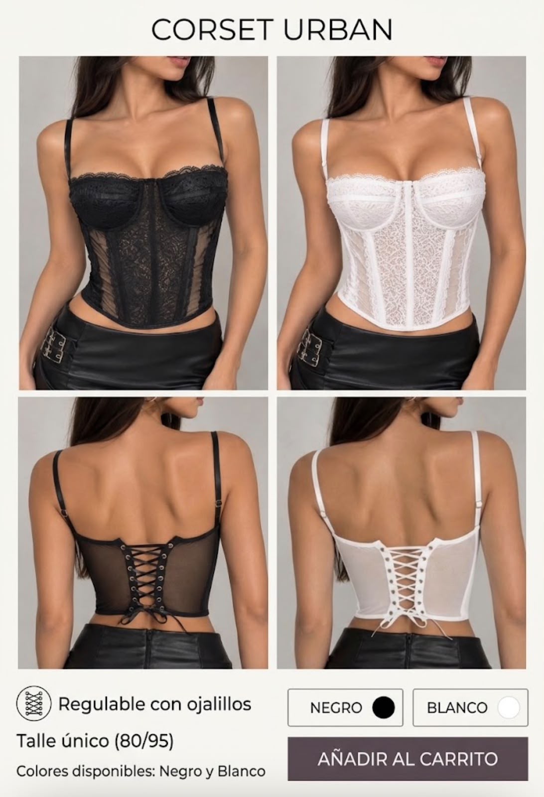 Corset Urban Ojalillos - Imagen 3
