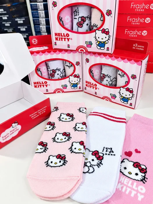 Pack X3 Soquetes Kitty Elemento para Dama