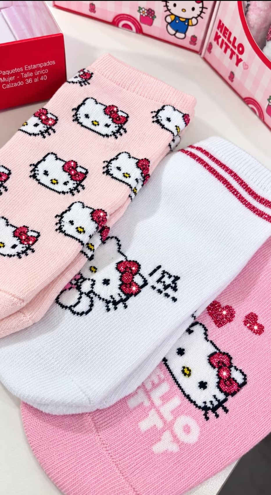 Pack X3 Soquetes Kitty Elemento para Dama - Imagen 2