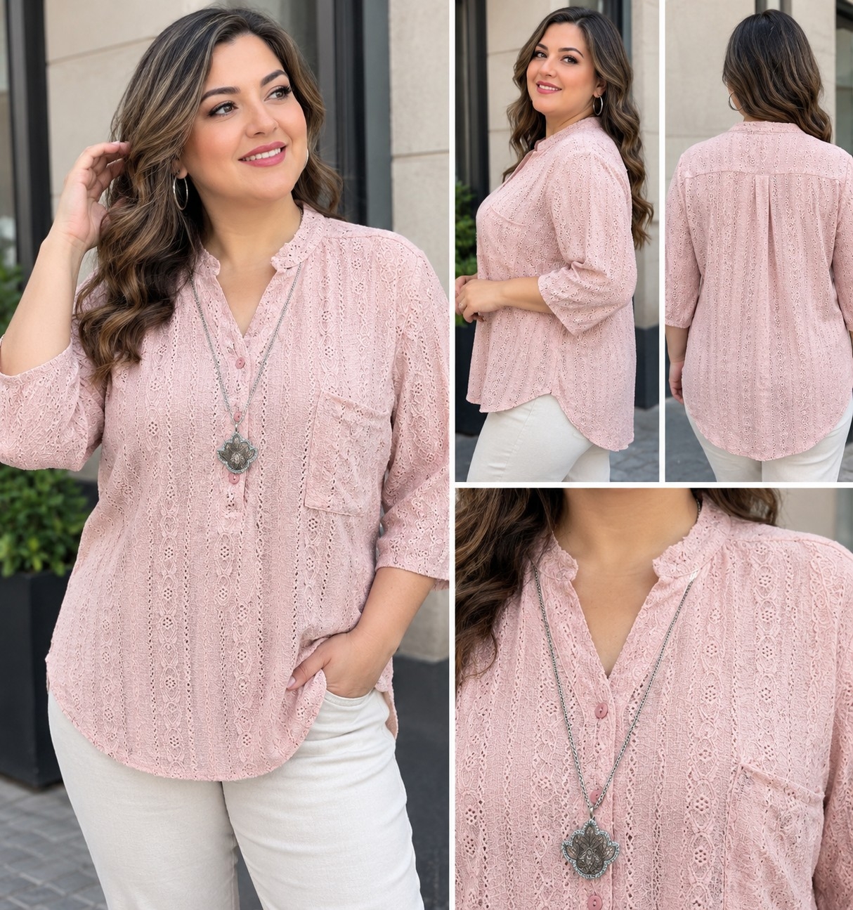 Camisolas Cuello Mao Hawai Broderi - Imagen 3