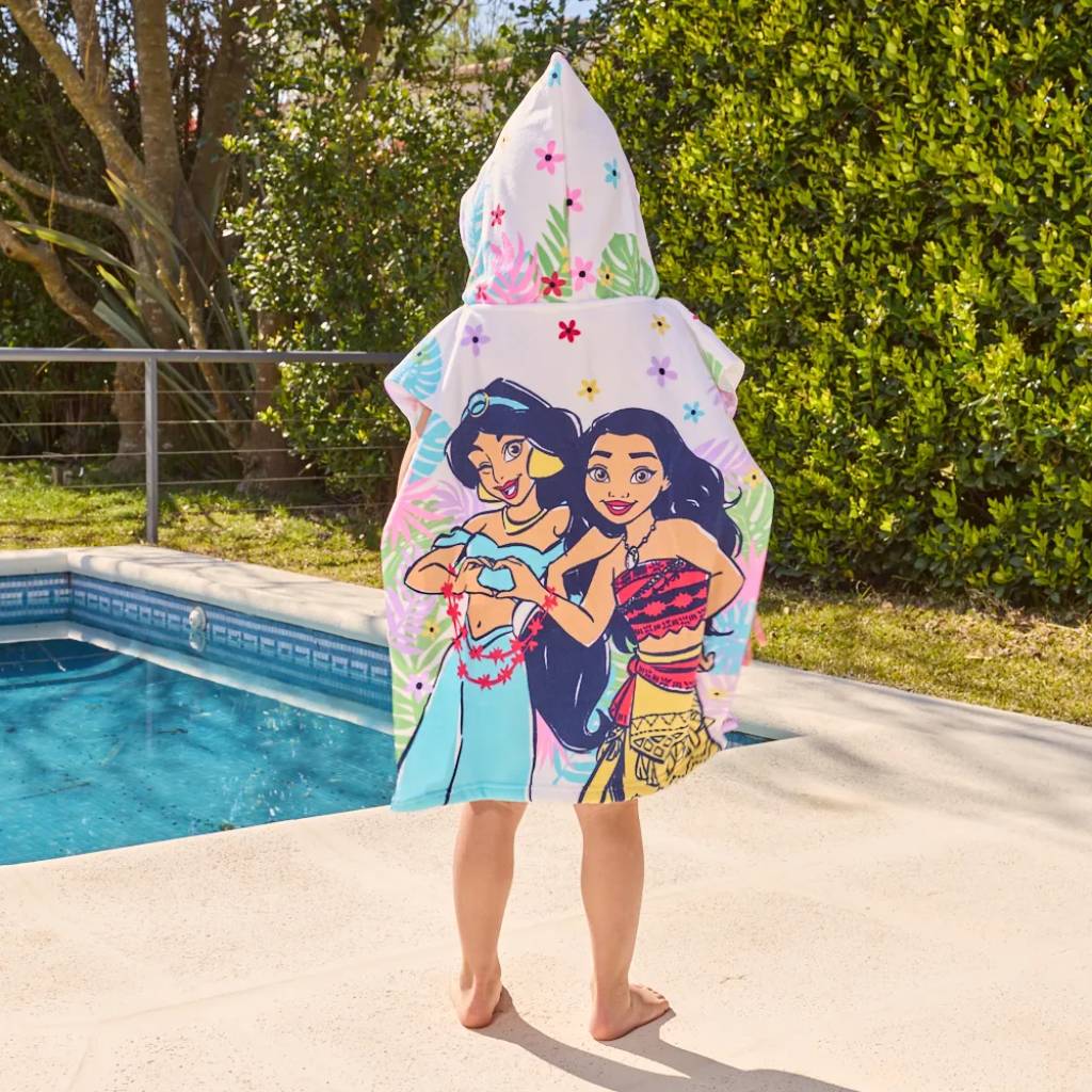 Poncho Toalla Princesas Infantil | Secado Rápido, Suave y con Capucha Oficial Piñata - 4.jpg