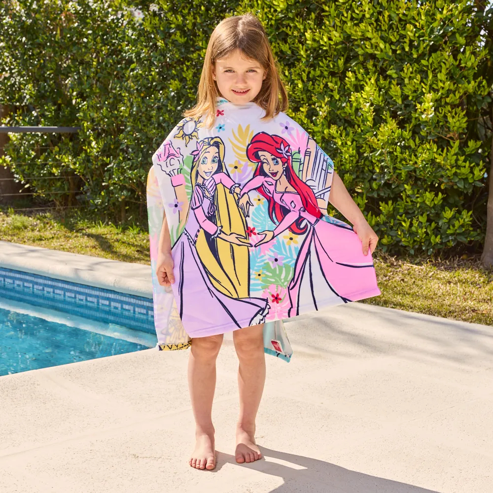 Poncho Toalla Princesas Infantil | Secado Rápido, Suave y con Capucha Oficial Piñata - 1.jpg