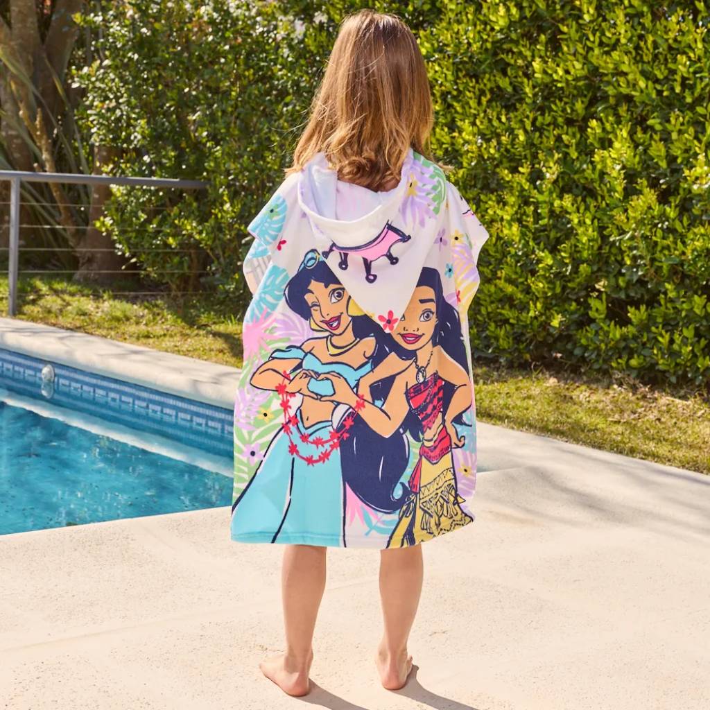 Poncho Toalla Princesas Infantil | Secado Rápido, Suave y con Capucha Oficial Piñata - 2.jpg