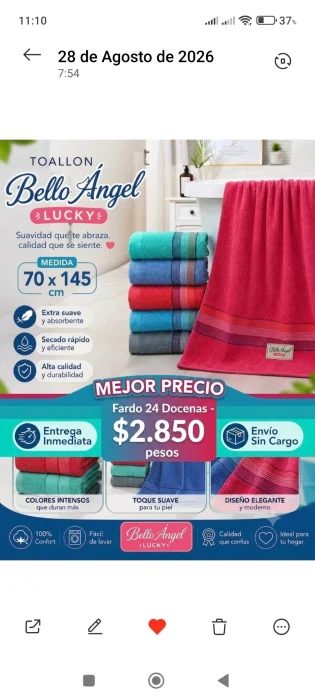 Toallones de Primera. Bellon Angel
