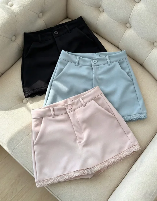 Shorts Pollera de Vestir Puntilla