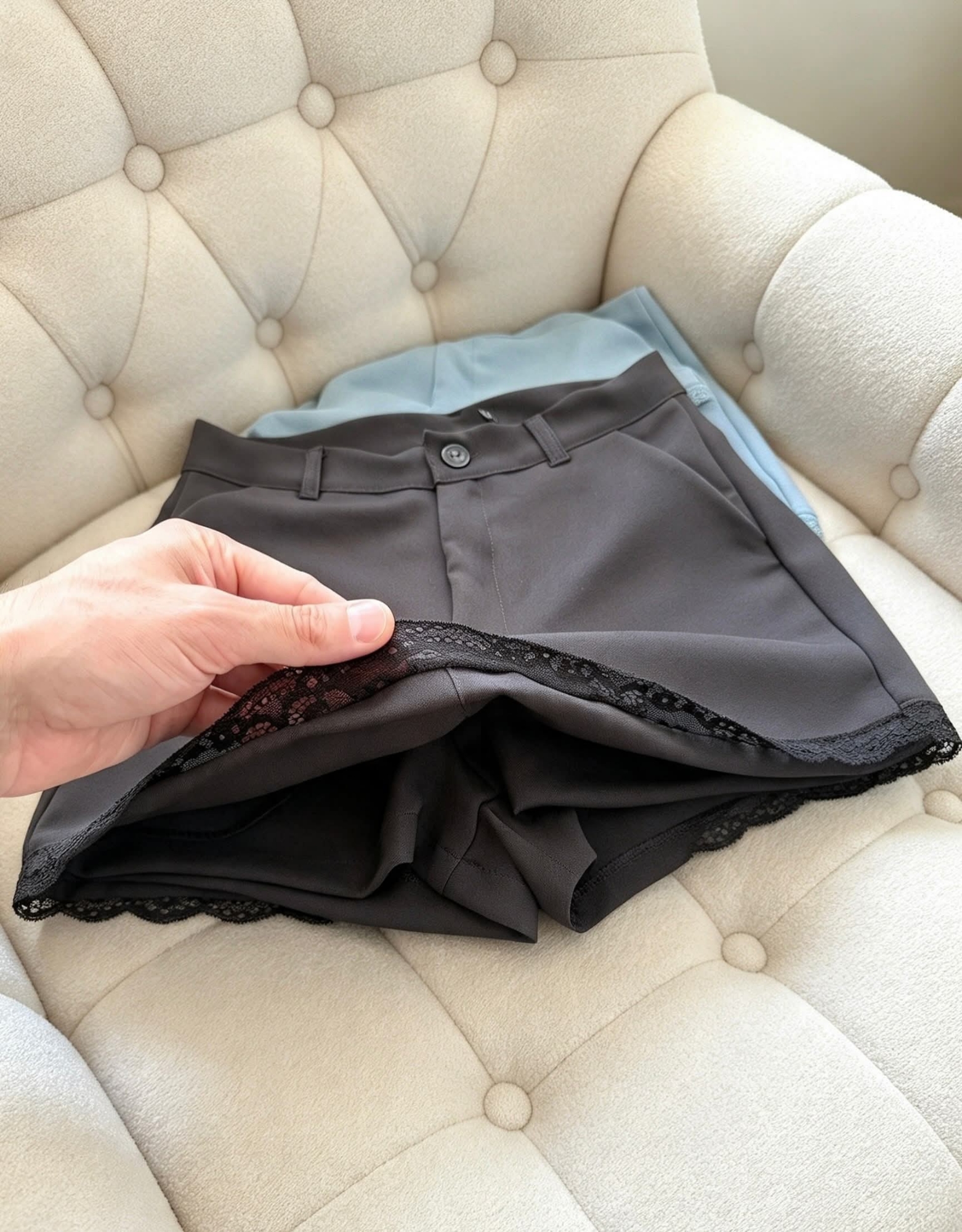 Shorts Pollera de Vestir Puntilla - Imagen 4