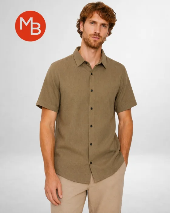 Camisa Lino Italiano Mc