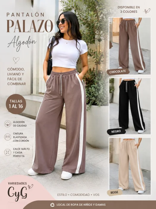 Palazos para Damas en Algodón del Tallas 1 al 5