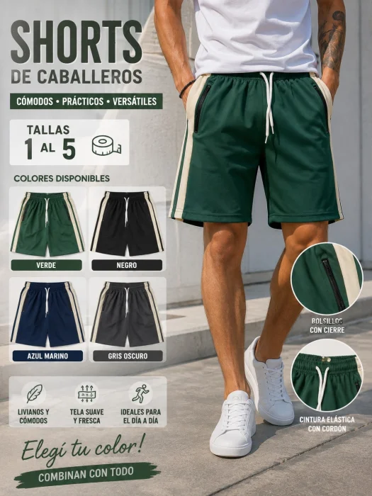 Schores para Caballeros del Tallas 1 al 5