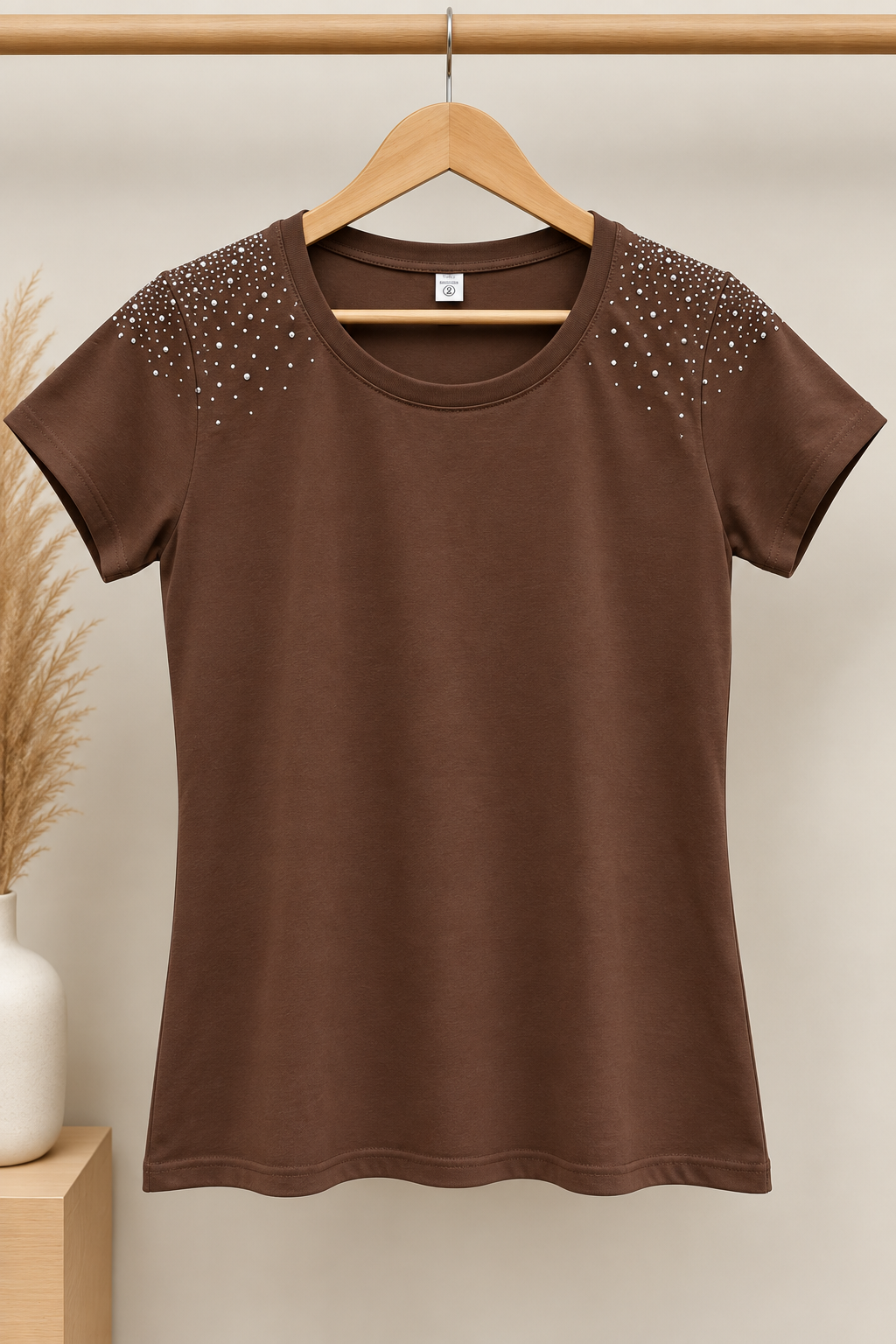 Remera con Algodón con Strass - 9404E153-7ECF-45AF-BE24-3179F45F0632.png