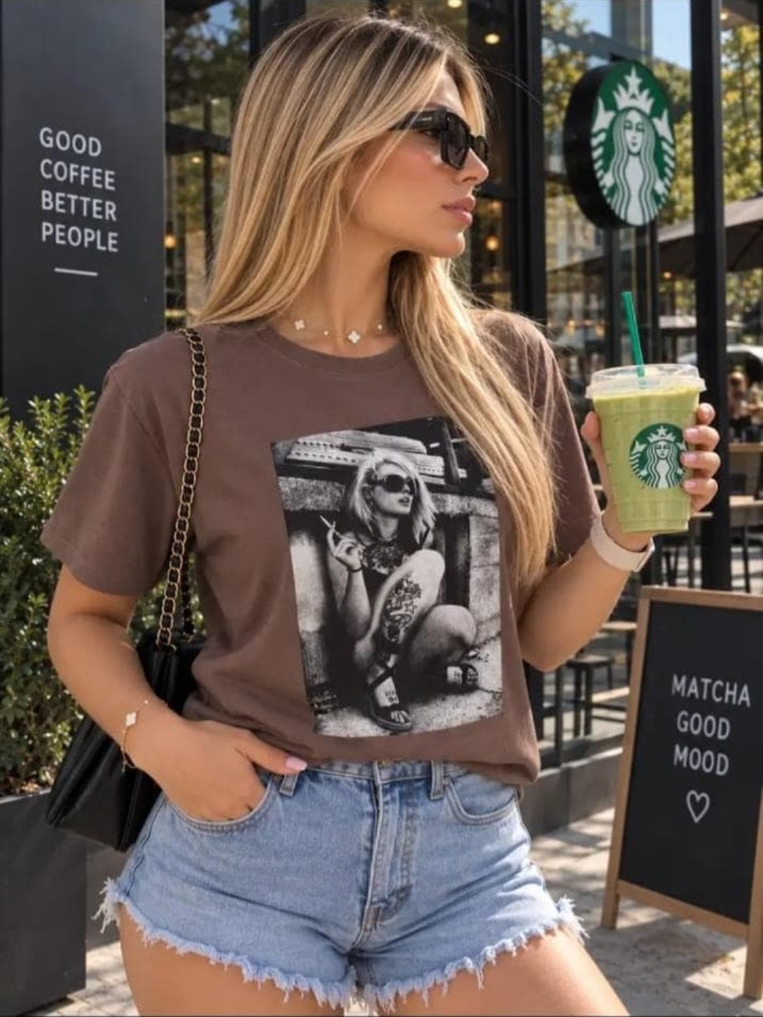 Remera Glitter Girl Starbucks - Imagen 3