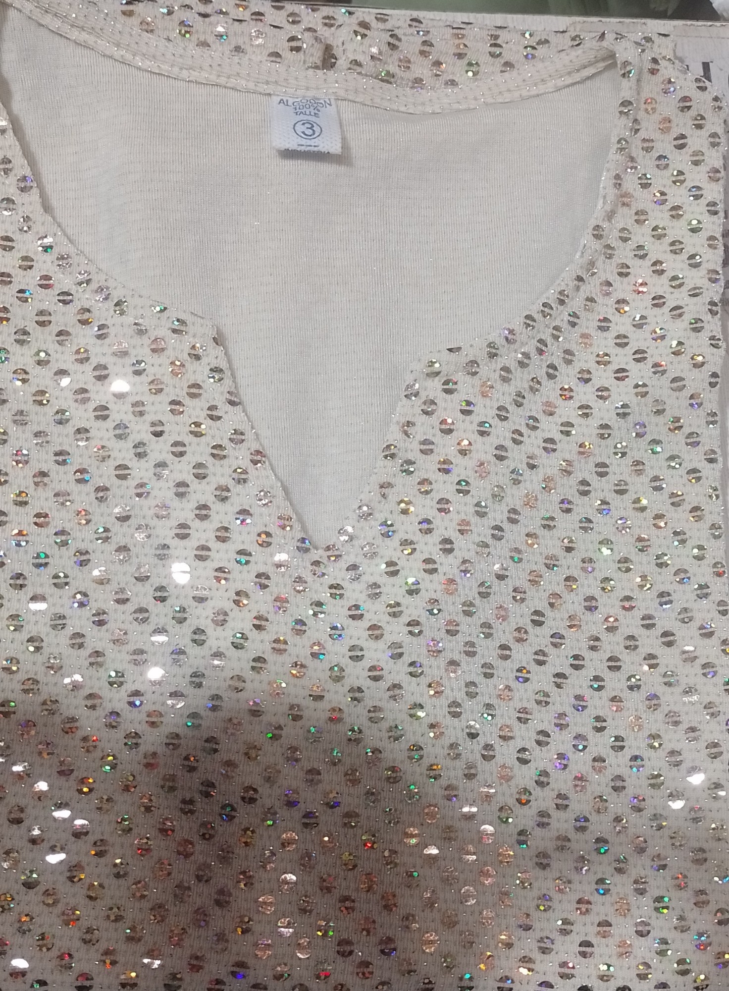 Blusa de Fiesta de Lentejuelas Talle 3-5--7 - Imagen 3