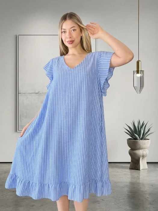 Vestido de Lino Expandex