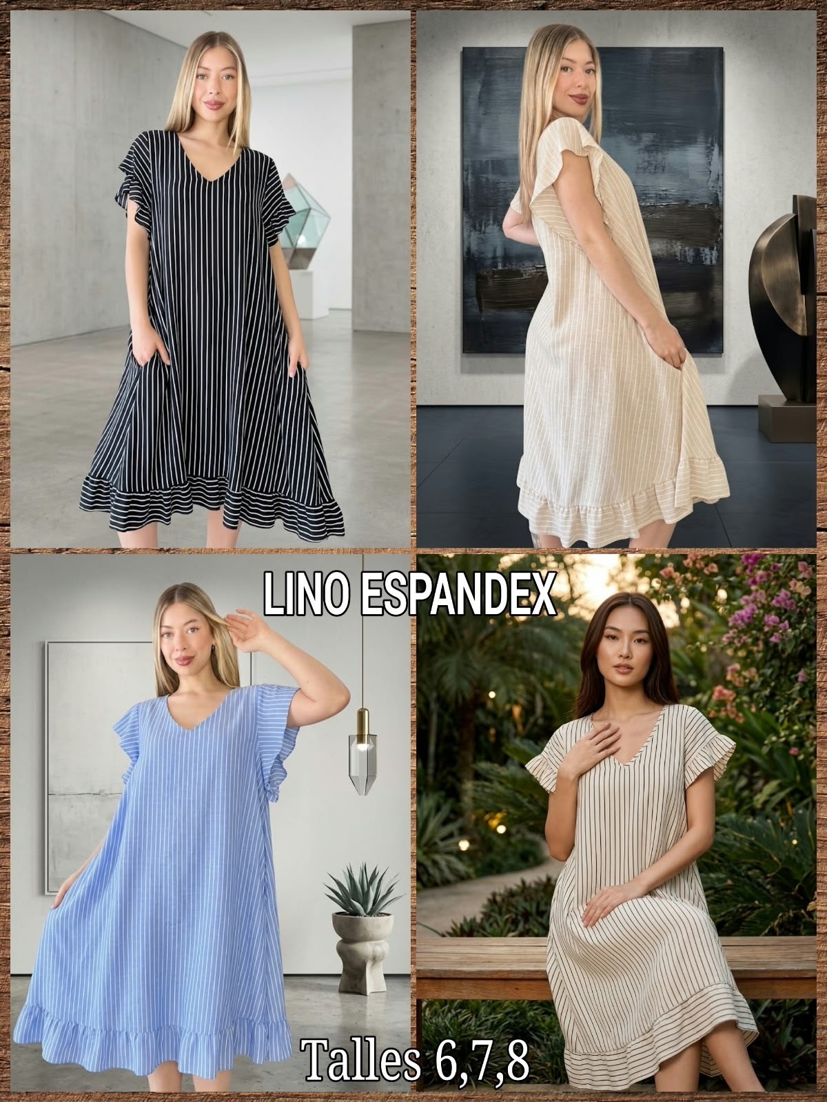 Vestido de Lino Expandex - Imagen 2