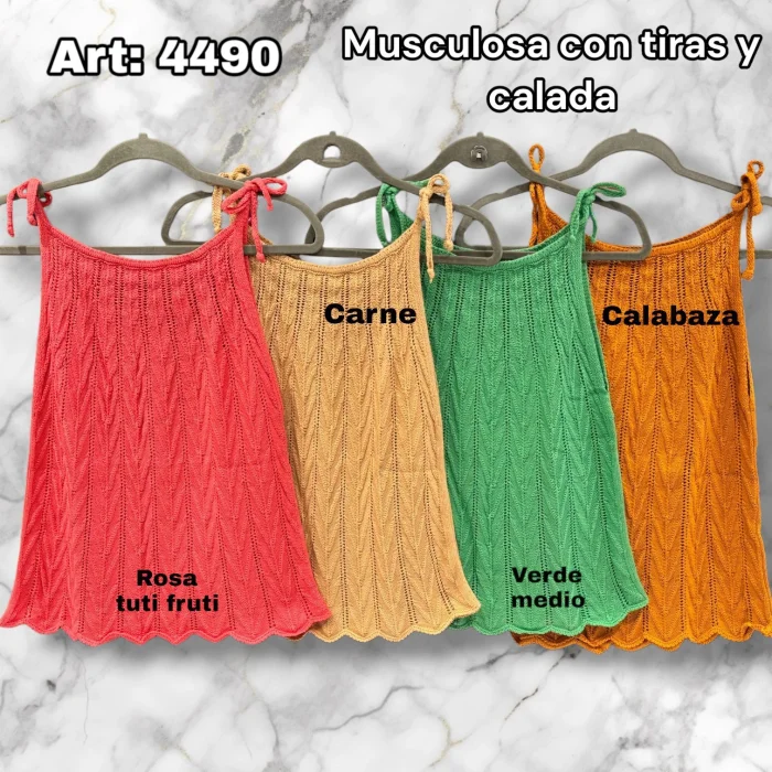 Musculosa Calada con Ondas