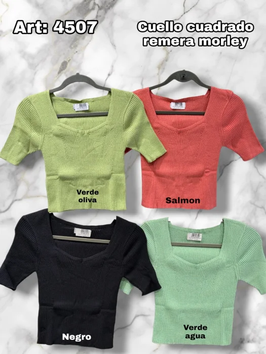 Remera Cuello Cuadrado Morley
