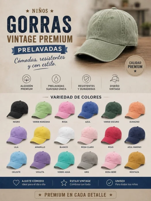 Gorra Vintage Niños