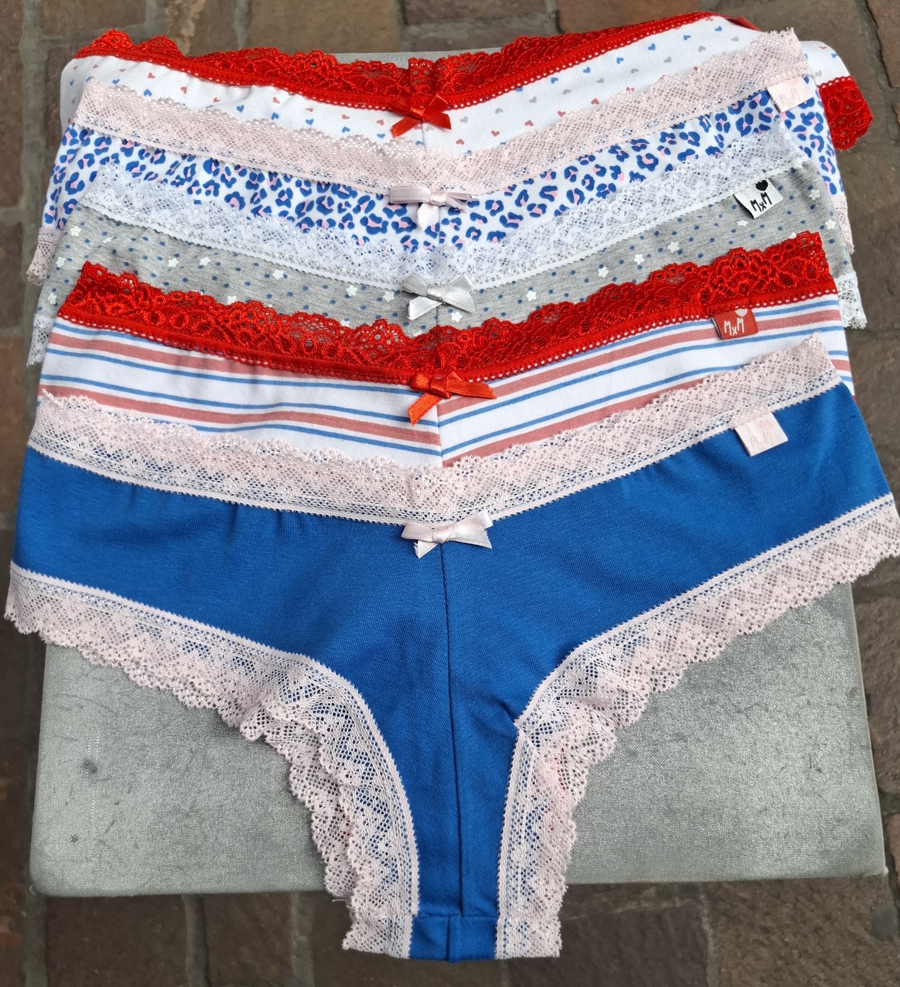 Culotte Estampado Algodon con Puntilla - Imagen 2