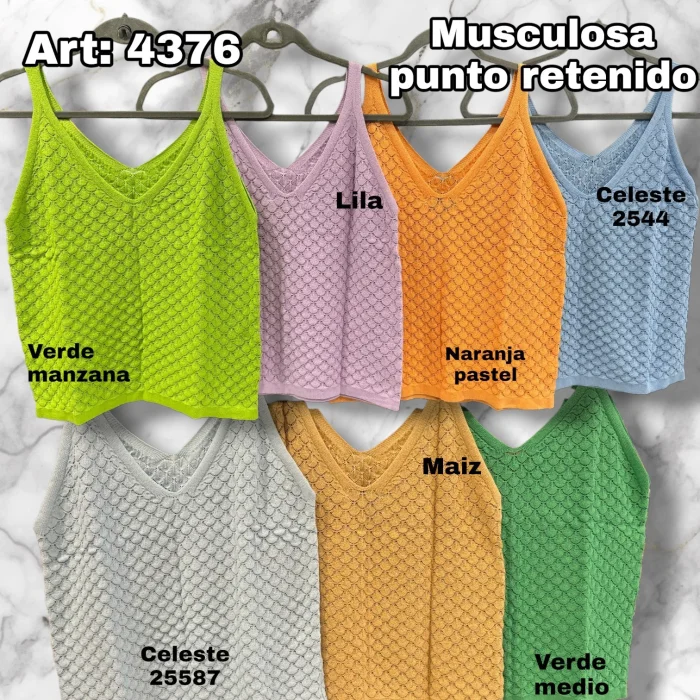Musculosa Punto Retenido