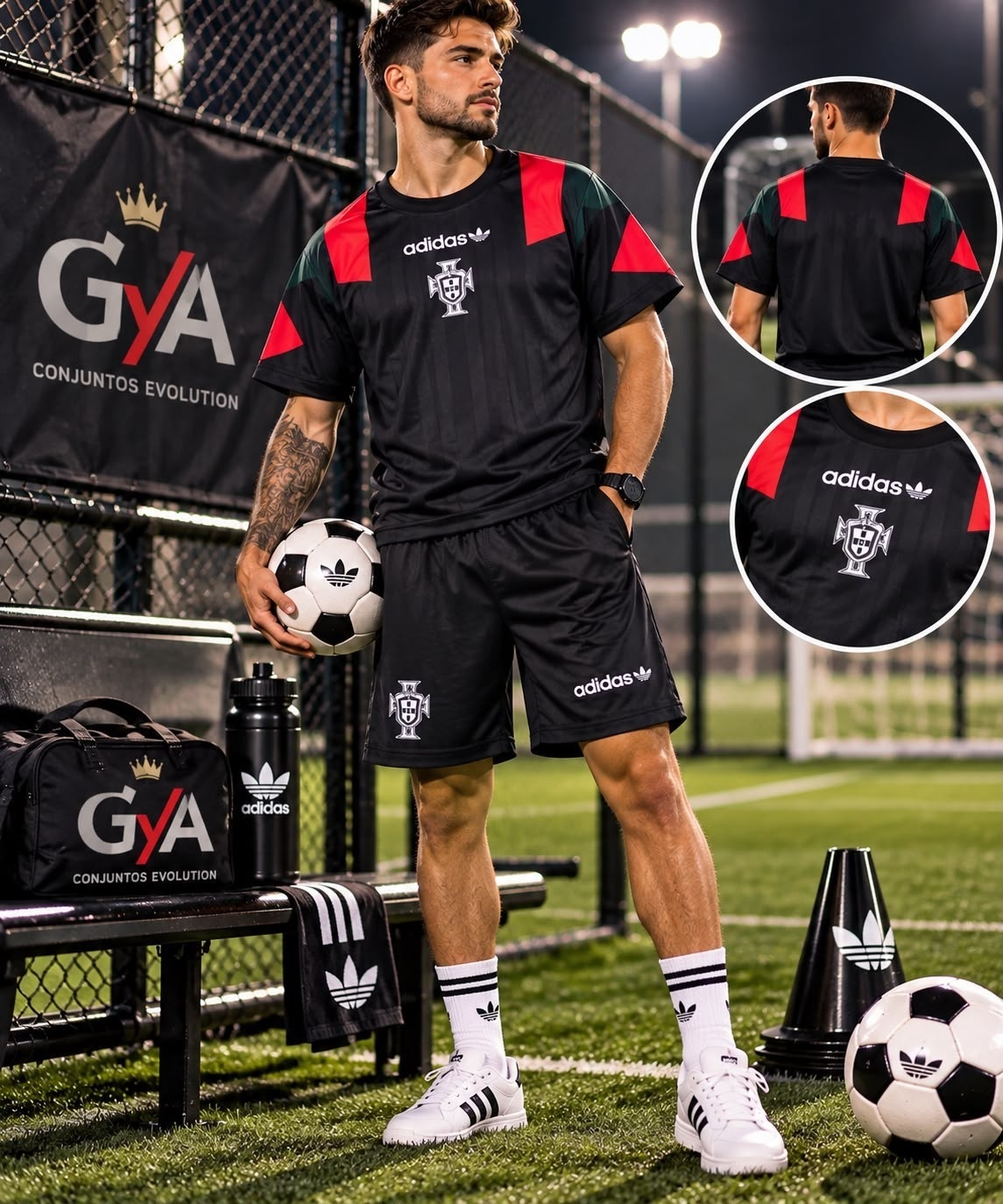 Conjunto Adulto Eqt -liverpool-bayer Munich-portugal - Imagen 2