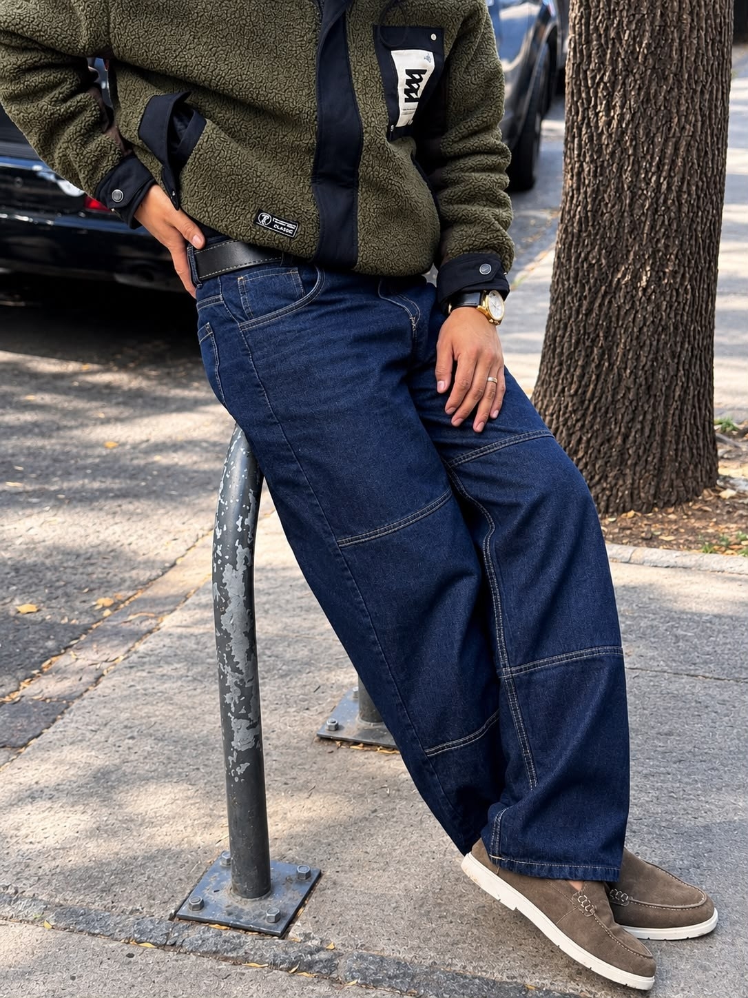 Jeans Baggy con Recortes. - Imagen 2