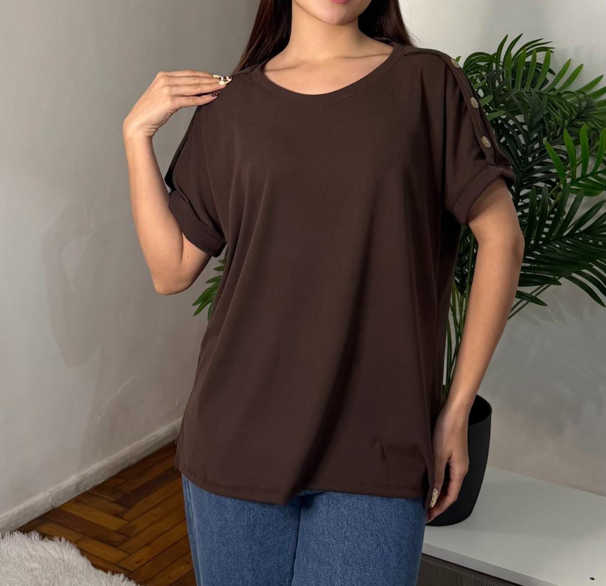 Remeron Micro Morley Mujer Verano Dama Camisa Camiseta Remera Top Dama Manga Corta - Imagen 2