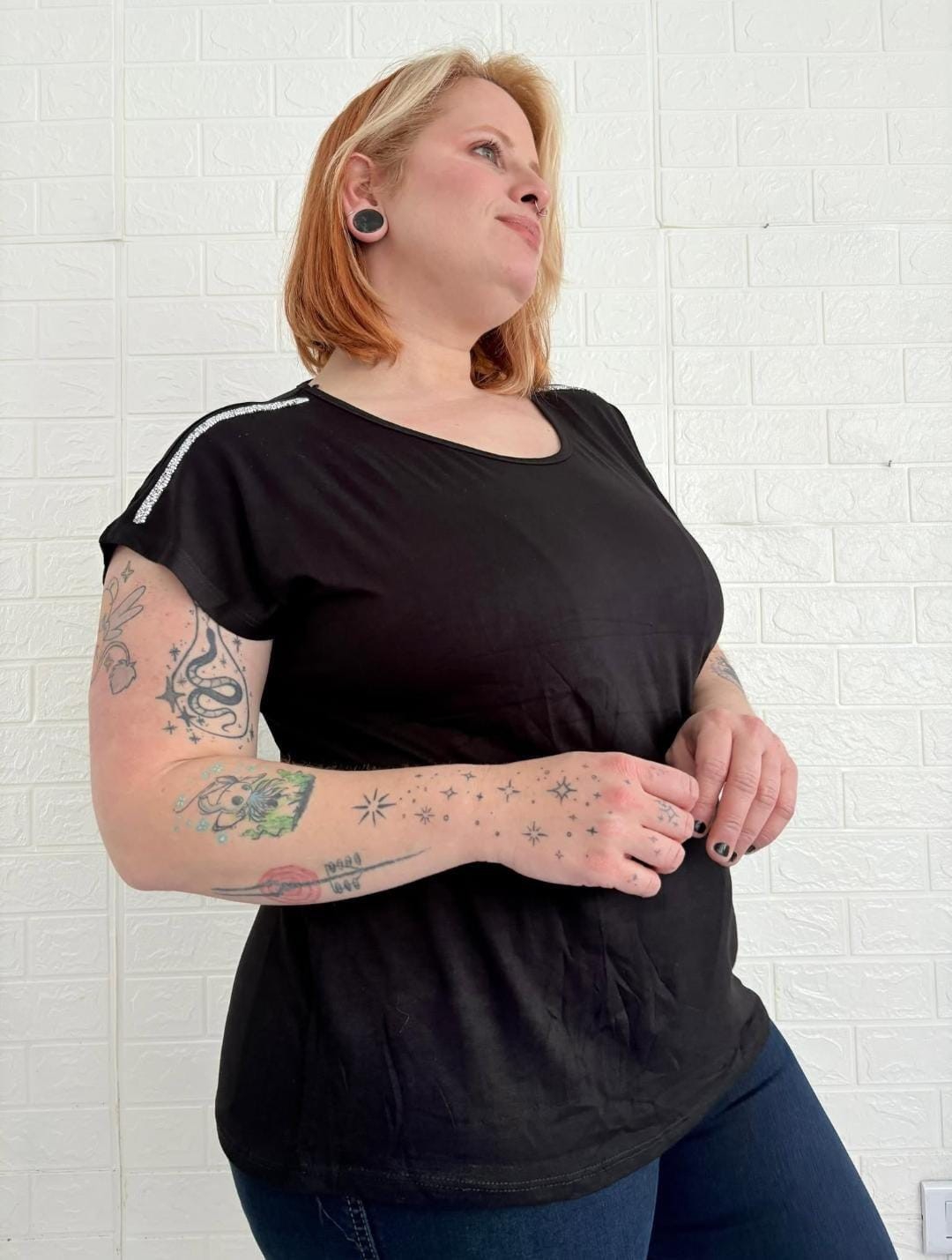 Remera Modal Viscosa Talle Especial Mujer Verano Dama Camisa Camiseta Remeron Top - Imagen 1