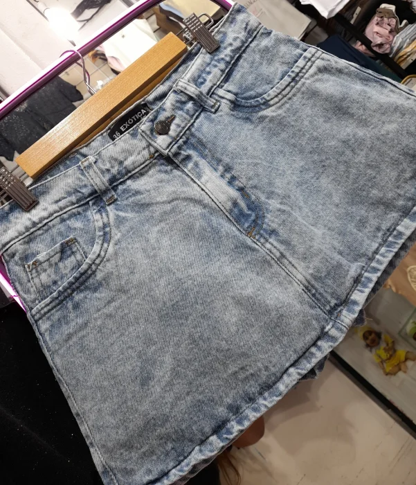 Pollera Short Celeste