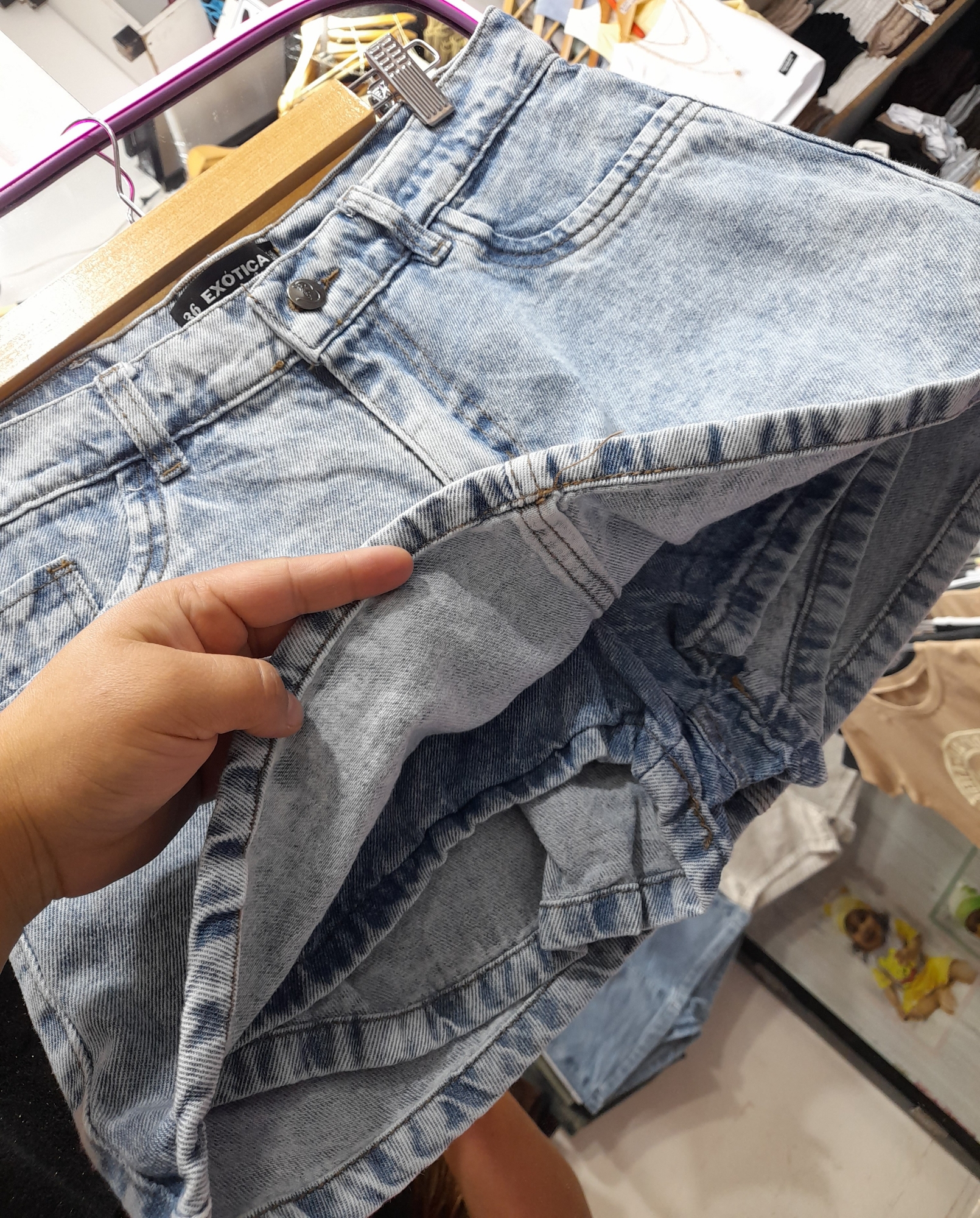 Pollera Short Celeste - Imagen 2