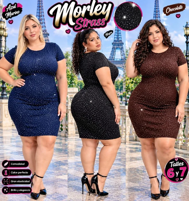 Vestidos Stras Talles 6..7