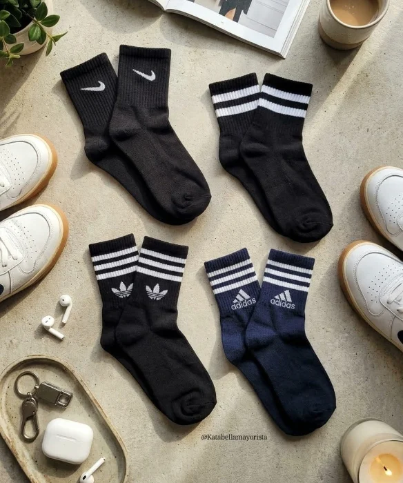 Medias Tenis Mix Marcas Negros