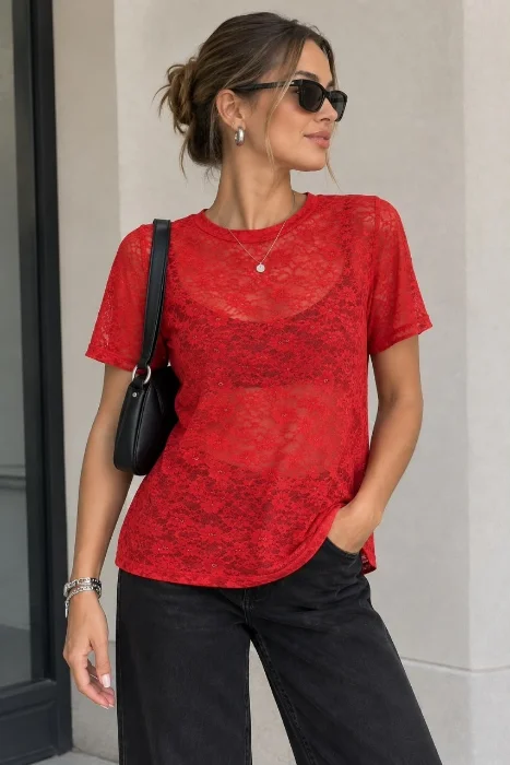 Remera Encaje