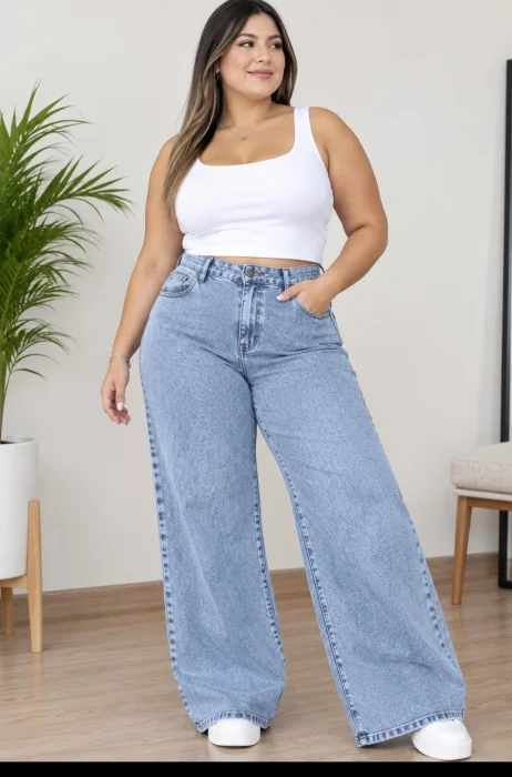 Wide Leg Talle Especial Elastizad