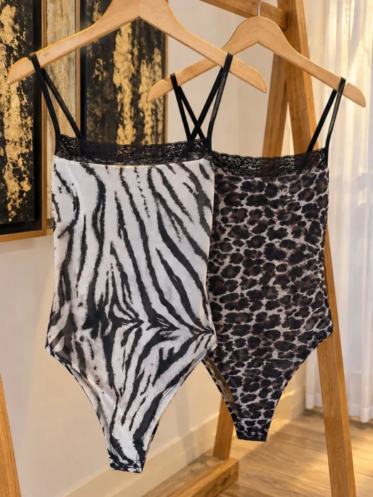 Body de Microtul y Encaje Chic