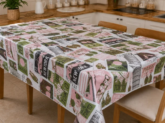 Mantel de Cuerina Estampado de 2 Mts